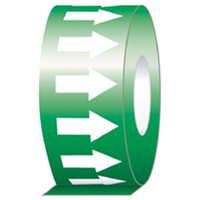 Pipe Marker, 108', White on Green Cantin et fils
