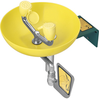 Eye/Face Wash Station, Wall-Mount Installation, Plastic Bowl Cantin et fils