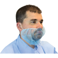 Disposable Beard Covers, Polypropylene, Blue Cantin et fils