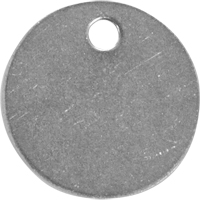 &eacute;tiquettes vierges, Acier inoxydable, 1,25" dia. Cantin et fils