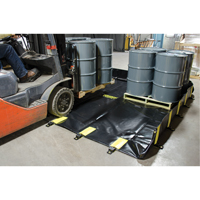 Rigid-Lock QuickBerm&reg;, 745 US gal. Capacity, 10' W x 10' L x 12" H, Stake Wall Cantin et fils