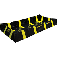 QuickBerm&reg; Containment Berm with Inside Wall Supports, 175 US gal. Capacity, 4' W x 6' L x 12" H, Snap-Up Bracket Cantin et fils
