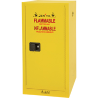 Armoire pour produits inflammables, 16 gal., 1 Porte(s), 23" La x 44" h x 18" p Cantin et fils