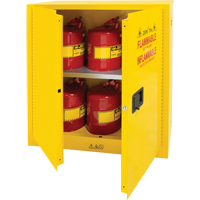 Armoire pour produits inflammables, 30 gal., 2 Porte(s), 43" La x 44" h x 18" p Cantin et fils