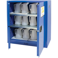 Corrosive Liquids Cabinet, 30 gal., 43" x 44" x 18" Cantin et fils