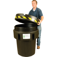 Ultra-Recycled Overpack&reg; Salvage Drum, 95 gal., Stationary Cantin et fils