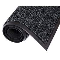 Astro-Plus Mat, Polyethylene, Scraper Type, Textured Pattern, 3-3/10' x 4', Charcoal Cantin et fils