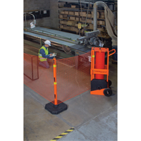 Zone de s&eacute;curit&eacute; portative , 100' lo, Acier, Orange Cantin et fils