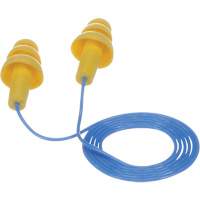 E-A-R Ultrafit Premolded Earplugs, Corded, Bulk - Polybag, 25 dB NRR, One-Size Cantin et fils