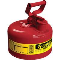 Bidons s&eacute;curitaires, Type I, Acier, 1 gal. US, Rouge, Homologu&eacute; FM/List&eacute; UL/ULC Cantin et fils