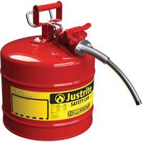 Bidons s&eacute;curitaires AccuFlow, Type II, Acier, 1 gal. US, Rouge, Homologu&eacute; FM/List&eacute; UL/ULC Cantin et fils