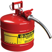 Bidons s&eacute;curitaires AccuFlow, Type II, Acier, 5 gal. US, Rouge, Homologu&eacute; FM/List&eacute; UL/ULC Cantin et fils