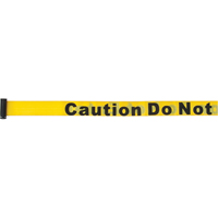 Tape Cassettes for Build-Your-Own Crowd Control Barriers, Caution Do Not Enter, 7', Yellow Tape Cantin et fils