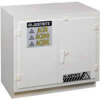 Solid Polyethylene Acid Cabinets, 6 x 0.66043 Gal., 36" x 35.75" x 21.75" Cantin et fils