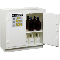Solid Polyethylene Acid Cabinets, 6 x 0.66043 Gal., 36" x 35.75" x 21.75" Cantin et fils