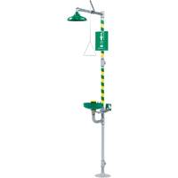 Combination Emergency Shower and Eye/Face Wash Stations, Pedestal Cantin et fils
