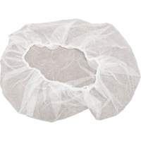 Bonnets bouffants non tiss&eacute;s, Polypropyl&egrave;ne, 18", Blanc Cantin et fils