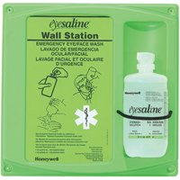 Support mural pour solution saline de douche oculaire, Simple Cantin et fils