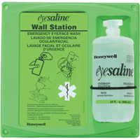 Support mural pour solution saline de douche oculaire, Simple Cantin et fils
