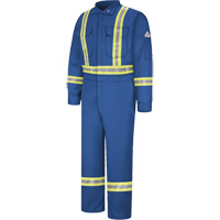 Flame-Resistant Premium Coveralls with Reflective Trim, Size 38, Royal Blue, 12.2 cal/cm² Cantin et fils