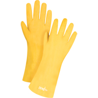 Rough-Finish Chemical-Resistant Gloves, Size 9, 14" L, PVC, Interlock Inner Lining, 47-mil Cantin et fils