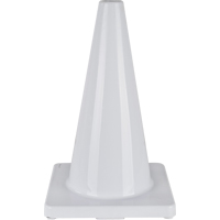 Coloured Traffic Cone, 18", White Cantin et fils