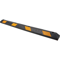 Parking Curb, Rubber, 6' L, Black/Yellow Cantin et fils