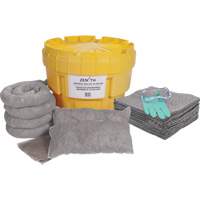 Trousse de d&eacute;versements &agrave; grande capacit&eacute; de premi&egrave;re qualit&eacute;, Universel, Overpack/Baril de r&eacute;cup&eacute;ration, Absorbance de 20 gal. US Cantin et fils