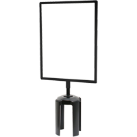 Tensabarrier&reg; Sign Frame with Adapter, Black Cantin et fils