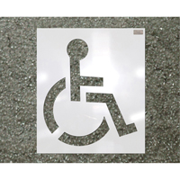 Pochoirs pour parc de stationnement, Pictogramme, 39" Cantin et fils