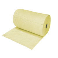 Rouleaux absorbants en fibres fines de calibre industriel, Lourd, 150' lo x 30" la, Absorption 70 gal. Cantin et fils