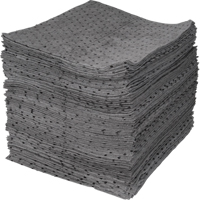 Feuilles absorbantes li&eacute;es de premi&egrave;re qualit&eacute;, Universel, 15" x 18", 25 gal. d'absorption Cantin et fils
