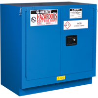 Armoires sous le comptoir doubl&eacute;es pour rangement de mati&egrave;res dangereuses Chem-Cor, 22 gal., 35" x 35" x 22" Cantin et fils