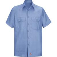 Chemise &agrave; manches courtes en tissu ind&eacute;chirable, Hommes, 3T-Grand, Bleu Cantin et fils