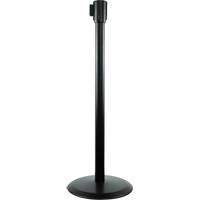 Slimline TensaBarrier&reg; Receiver Post, 38" High, Black Cantin et fils