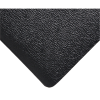 Deluxe Soft Step No. 444 Mats, Pebbled, 3' x 5' x 5/8", Black, PVC Sponge Cantin et fils
