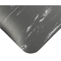 Tile-Top Select Anti-Microbial Mats No.494, Smooth, 2' x 10' x 1/2", Charcoal, PVC Cantin et fils