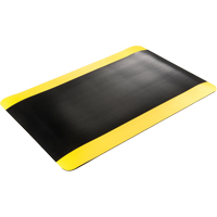 Double Duty Switchboard Mats No.720, Corrugated, 3' x 10' x 5/8", Black/Yellow, PVC Cantin et fils