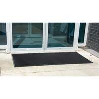 Tapis d'entr&eacute;e ext&eacute;rieure, Caoutchouc, Grattoir Type, Motif Textur&eacute;, 2' x 2-2/3', Noir Cantin et fils