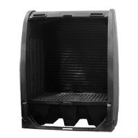 Spill Containment Sheds Without Drain, 61" L x 37.25" W x 72.75" H, 1000 lbs. Load Capacity Cantin et fils