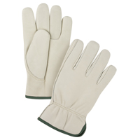 Gants de conducteur doubl&eacute;s pour l'hiver de premi&egrave;re qualit&eacute;, Moyen, Paume en Cuir fleur de vache, Molleton Cantin et fils