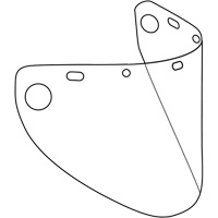 &eacute;cran facial form&eacute; Dynamic, Copolyester/PETG, Teinte Transparent Cantin et fils