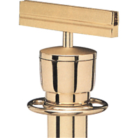 Sign Bracket for Portable Post, Polished Brass Cantin et fils