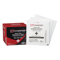 Dynamic Gauze, Pad, 4" L x 4" W, Sterile, Medical Device Class 1 Cantin et fils