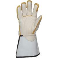 Gants pour monteur de ligne, Petit, Paume en Cuir fleur de vache Cantin et fils