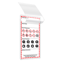 &eacute;tiquettes auto-plastifiantes pour le milieu de travail, Papier cartonn&eacute;, 3" la x 6" h, Anglais Cantin et fils