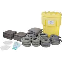 Trousse de lutte contre les d&eacute;versements, Universel, Baril de r&eacute;cup&eacute;ration, Absorbance de 95 gal. US Cantin et fils
