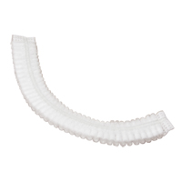 Bonnet bouffant pliss&eacute;, Polypropyl&egrave;ne, 19", Blanc Cantin et fils