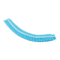 Bonnet bouffant pliss&eacute;, Polypropyl&egrave;ne, 21", Bleu Cantin et fils