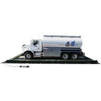 Ride-Side Berm Secondary Containment for Vehicles, 7,500 US gal. Capacity, 20' W x 40' L x 15" H, L-Bracket Cantin et fils